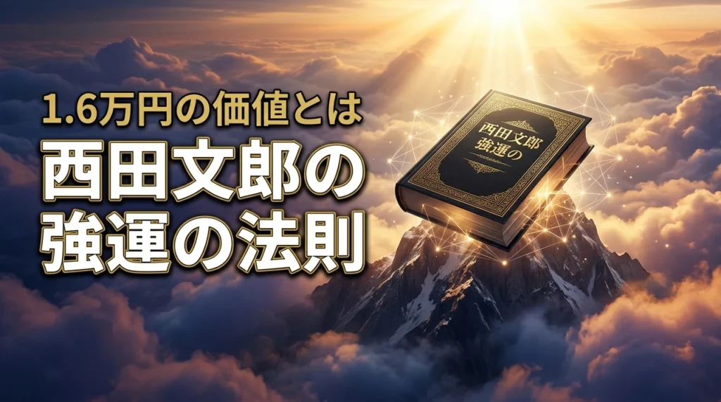西田文郎の強運の法則は１万６千円の価値あり？高額でも成功者が続出する理由