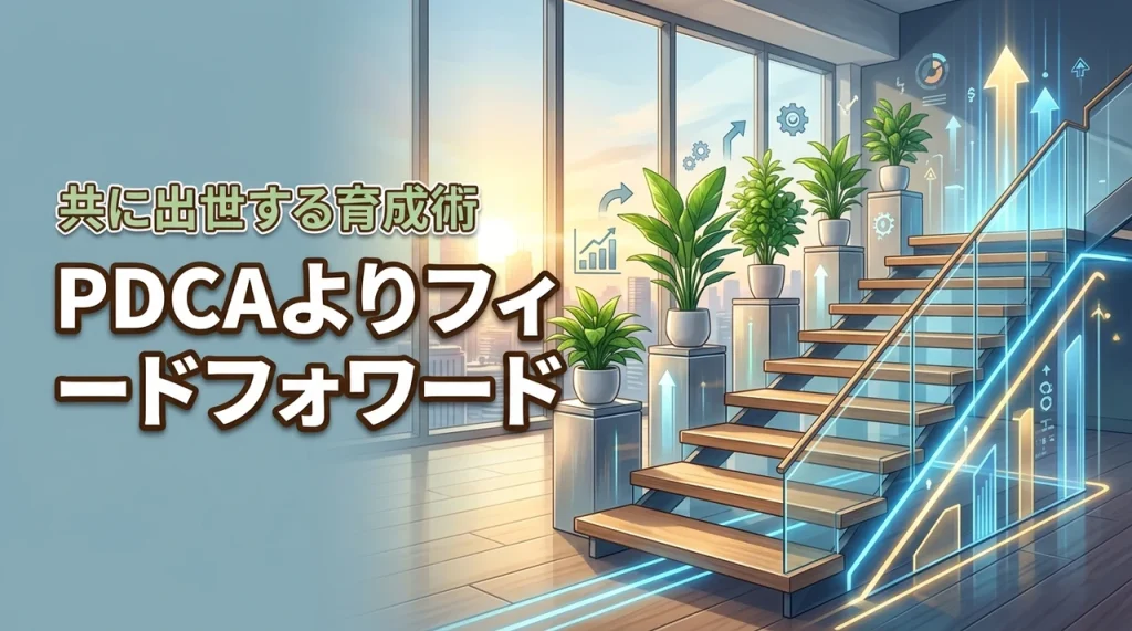 PDCAよりフィードフォワード！上司が部下を育成して共に出世する最強メソッド（記事のアイキャッチ画像）