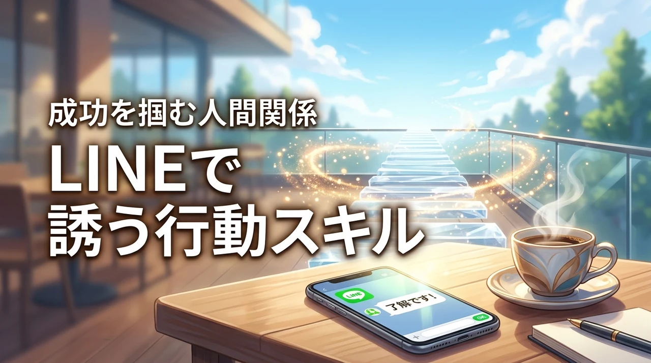 LINEで誘うのが苦手?人生を成功させる行動スキルと人間関係を築く極意とは(記事のアイキャッチ画像)