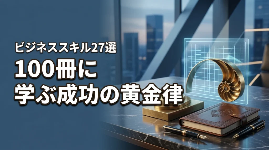 ビジネス書100冊の成功の黄金律とノウハウ！必須のビジネススキル27選（記事のアイキャッチ画像）