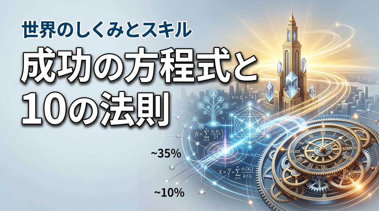 成功の方程式を解明!世界のしくみを支配する10の法則とスキルの磨き方(記事のアイキャッチ画像)